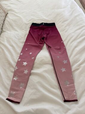 Womans Ultracor Ombre Pink Star Leggings